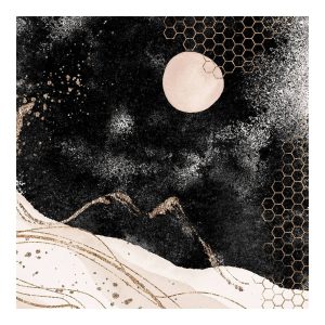 Glänzende Wüstennacht