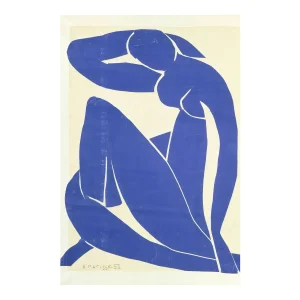 Blaue Silhouette