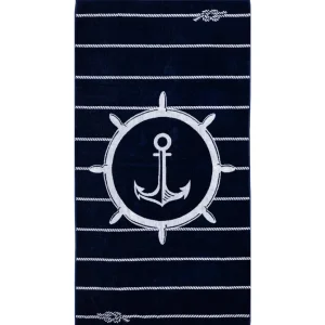 Bahia Strandtuch XXL Marine 3 – Premium Velours, OEKO-TEX®