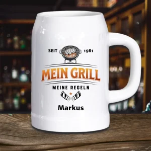 Mein Grill, Meine Regeln - personalisierter Bierkrug