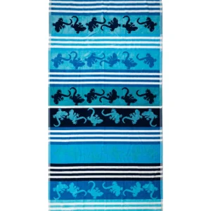 Crazy Gekko Strandtuch XXL Türkis – Premium Velours, OEKO-TEX®