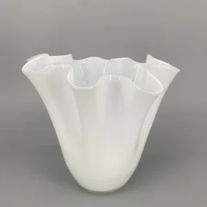 Murano Vase Fazzoletto Faltenvase Glaskunst Mundgeblasen 60er Italien