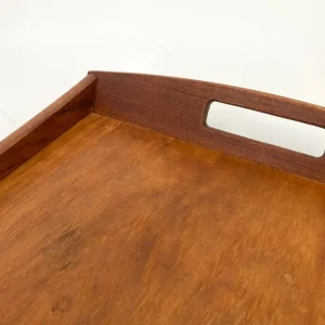 Mid-Century-Serviertablett aus Teakholz