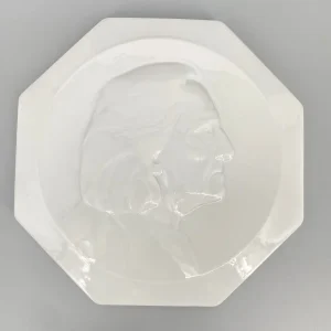Relief Platte Porzellan Liszt Komponist Porträt Hutschenreuther 20er Antik