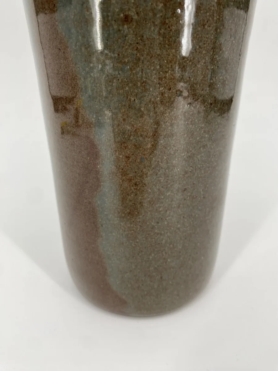 Studiokeramik Kelch Vase Braun Grün 24,5cm Mid Century Vintage Danish – Bild 7
