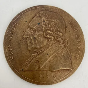 Bronzemedaille Friedrich Der Große 200. Todestag Wolfgang Günzel St.Hedwigska