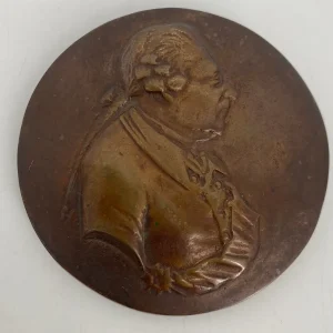 Bronze Medaille Plakette Reliefbild Alter Fritz Friedrich II. Große