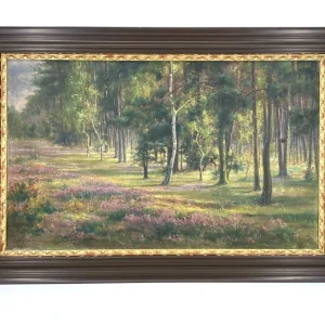 Ölgemälde eines Waldes bei Nikolassee von Martha von Stuckrad