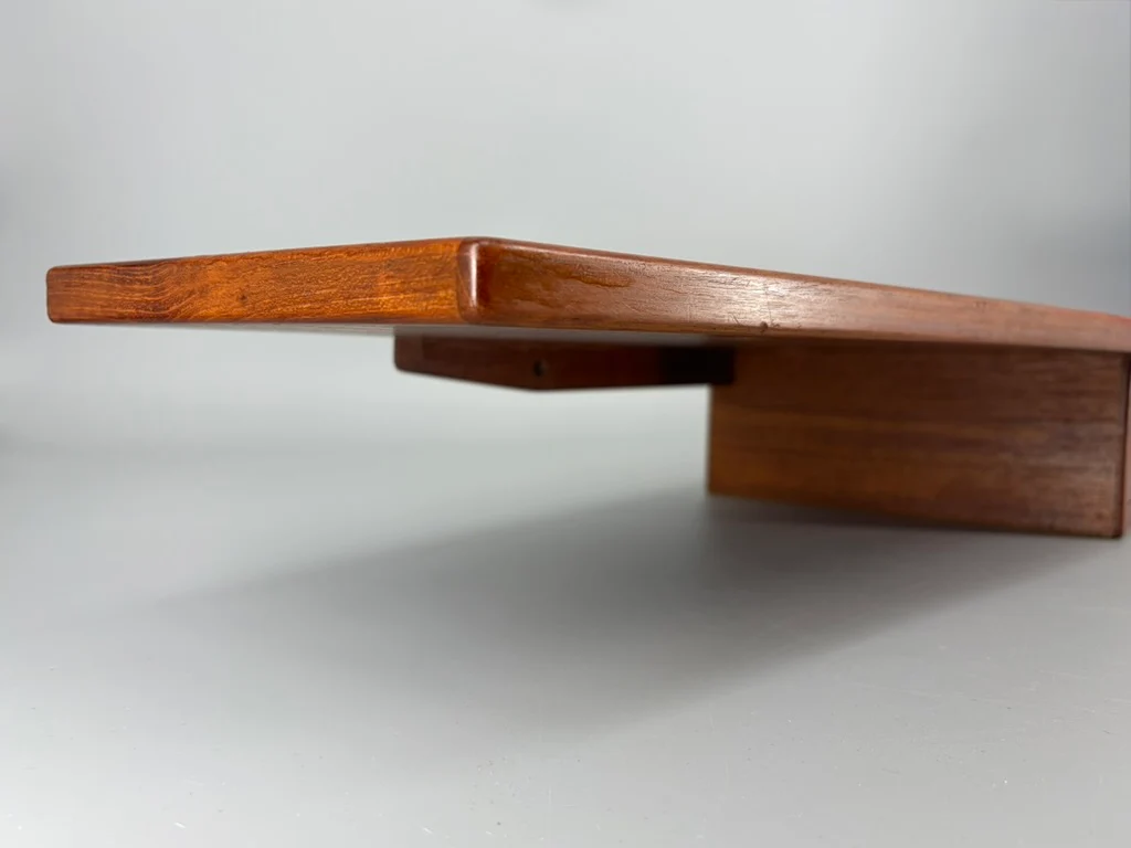 Mid Century Design Wandkonsole mit zwei Schubläden aus Teakholz, Dänemark um 1960 – Bild 7