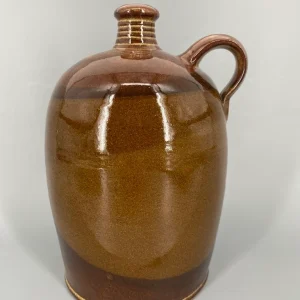 Mid Century Design Keramikkrug, braun glasiert 1960er