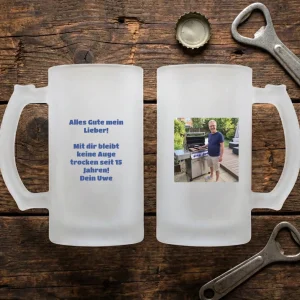 Foto Bierkrug personalisiert