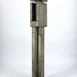 Brutalistische Skulptur aus Stahlblech eines unbekannten Künstlers
