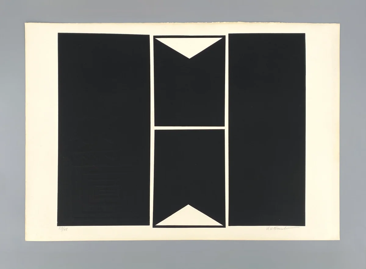 Signierter und nummerierter Siebdruck mit Prägedruck von Karl-Heinz Franke (1916‒2006)