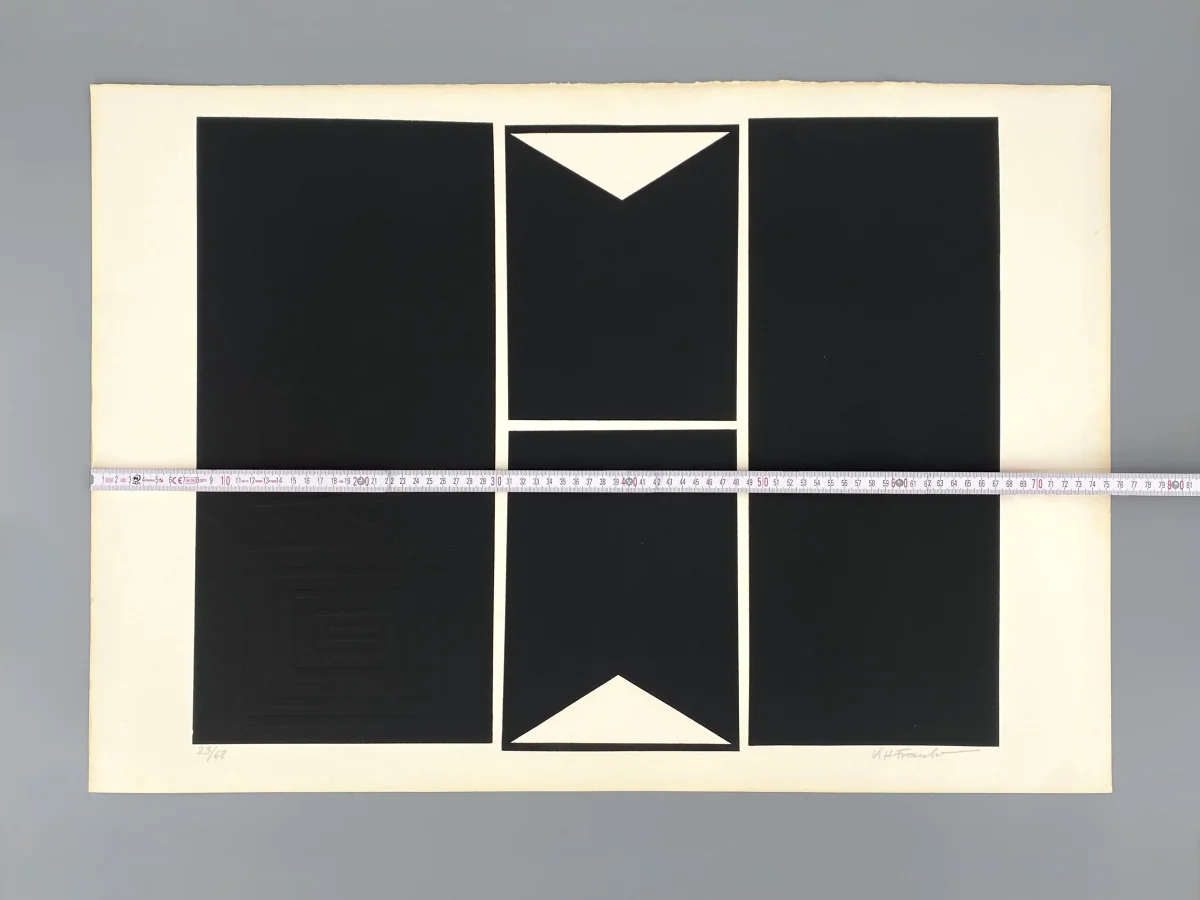 Signierter und nummerierter Siebdruck mit Prägedruck von Karl-Heinz Franke (1916‒2006) – Bild 9