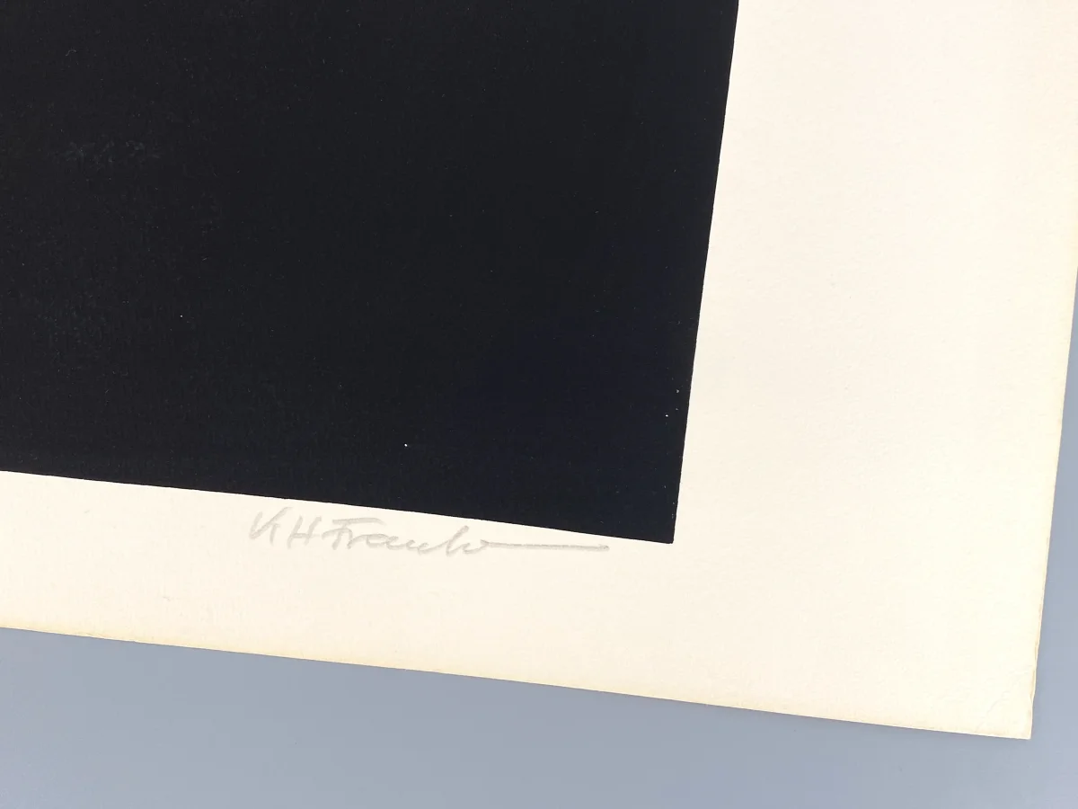 Signierter und nummerierter Siebdruck mit Prägedruck von Karl-Heinz Franke (1916‒2006) – Bild 6