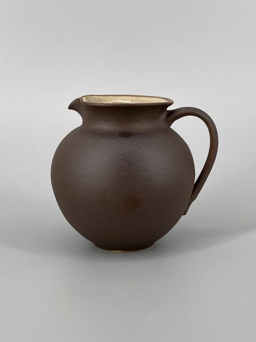 kleine Krug- / Karaffenvase von Carl Fischer aus Keramik, Deutschland, 1950er Jahre