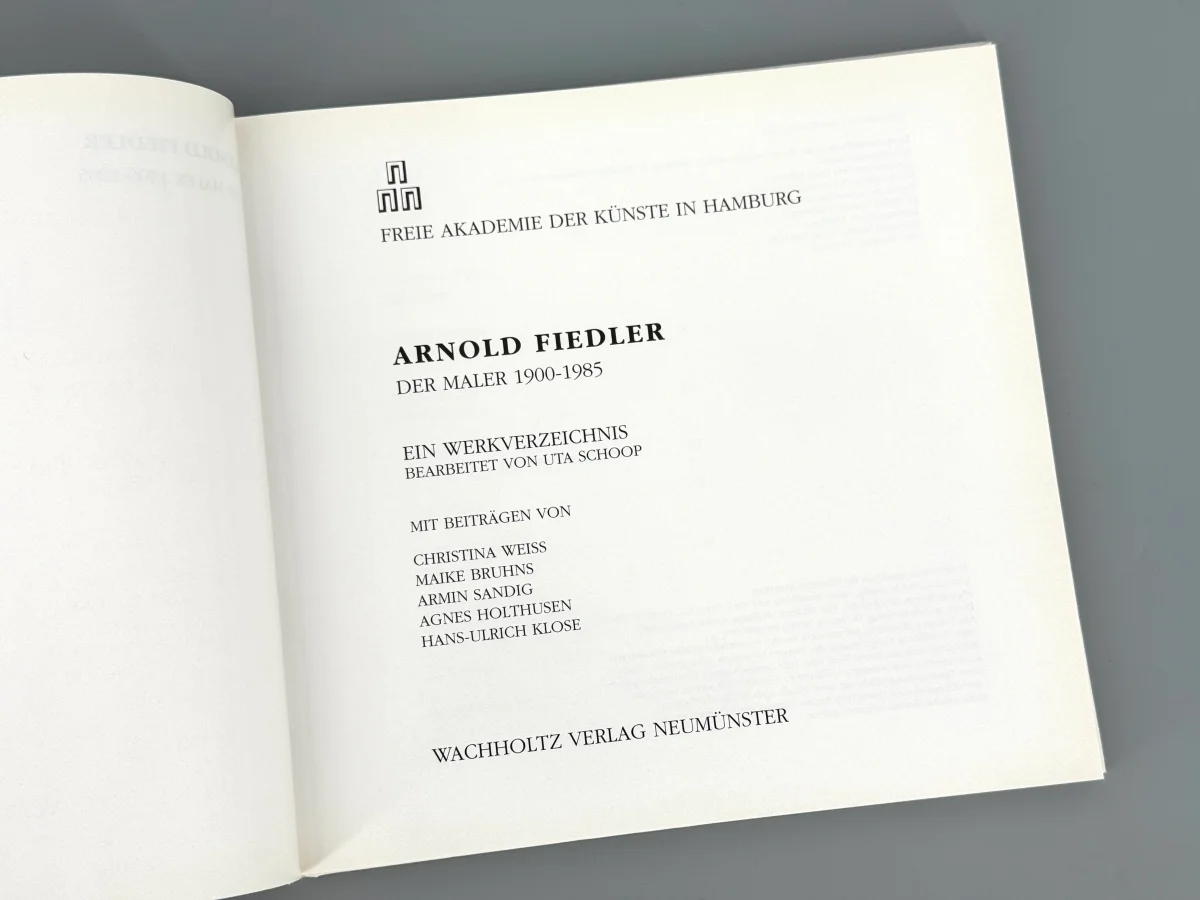 Ölgemälde "Phantasieblumen auf braunem Grund" von Arnold Fiedler, 1983 (G 399) – Bild 8