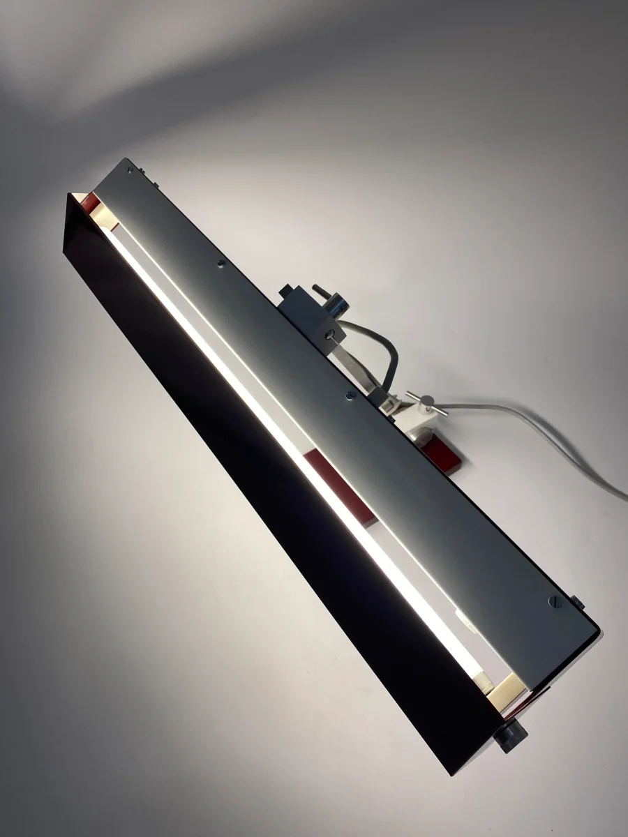 Schreibtischlampe "Modell 2020" von Klaus Musinowski für die Metalldrücker Halle/ VEB Beleuchtungskörper Halle, 1970 – Bild 4