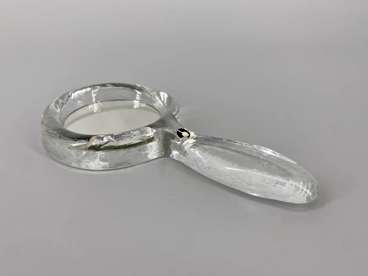 Handspiegel aus Glas von Pukeberg, Schweden, 1960er Jahre – Bild 2