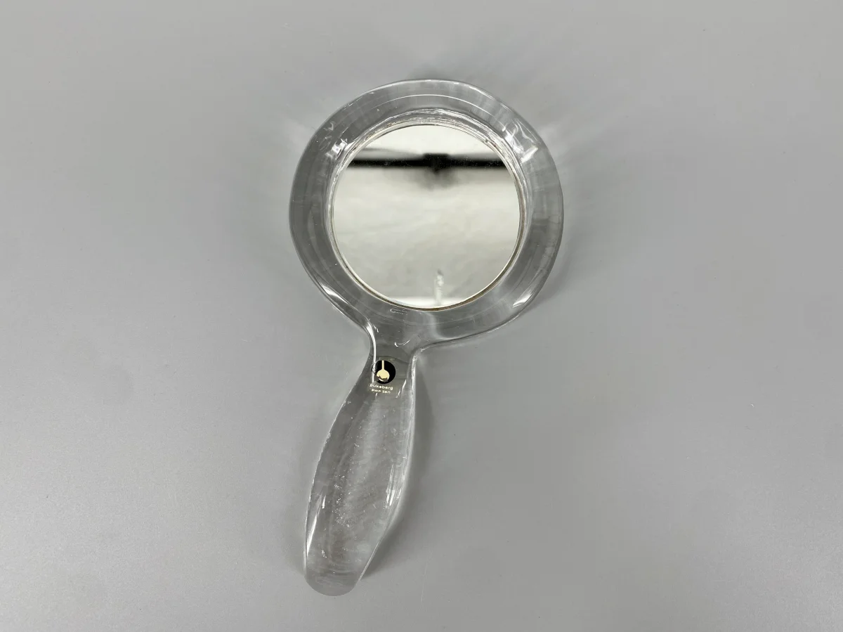 Handspiegel aus Glas von Pukeberg, Schweden, 1960er Jahre – Bild 4