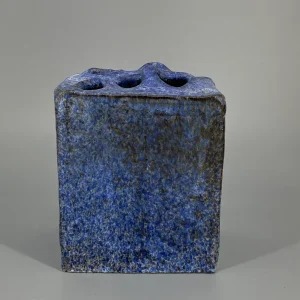 Brutalistische Studiokeramik Vase von Kapner, 1973