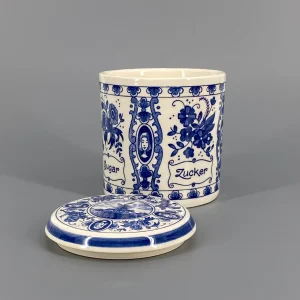 Zuckerdose von Delft, blau und weiß, aus Holland