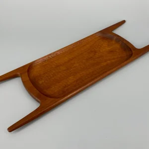 Serviertablett aus Teakholz, Dänemark, 1950er