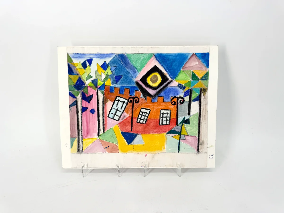 Die bunte Stadt. Mischtechnik im Stil Hundertwassers – Bild 3