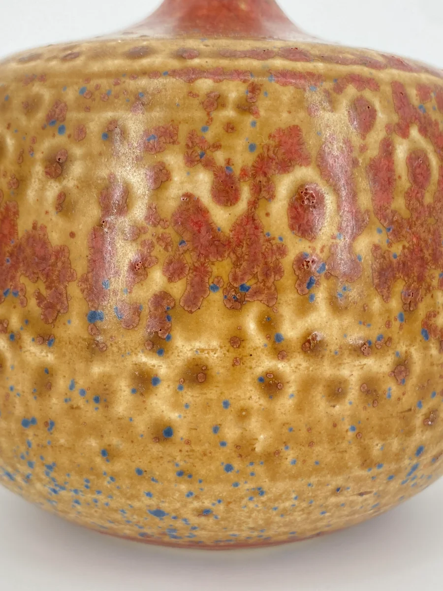 Keramikvase mit schmaler Öffnung, unbekannte Bodenmarke – Bild 8