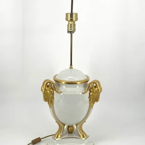 Widderkopf Lampenfuß der Kunstabteilung Rosenthal, Antik zwischen 1915 bis 1930