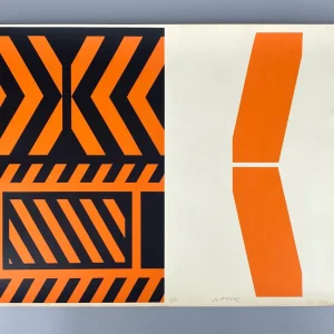 Nummerierter und signierter Farbsiebdruck von Otto Herbert Hajek (1927–2005), 1968