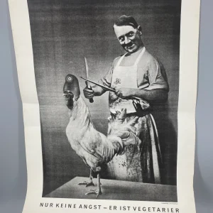 nGbk Berlin, John Heartfield - Nur keine Angst, er ist Vegetarier..., Original-Plakat