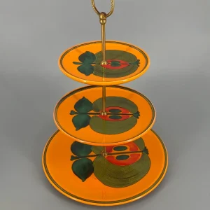 Etagere von Wächtersbach aus Keramik mit Apfelmotiv, 70er