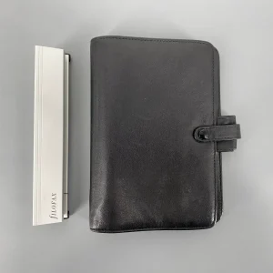 Planer aus Leder und Locher von Filofax, Großbritannien, 1990er