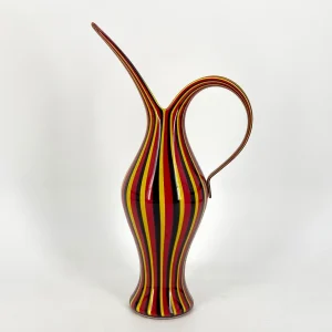 Muranoglas Vase "Rigati" von Anna Gili für Salviati, Italien, 1997