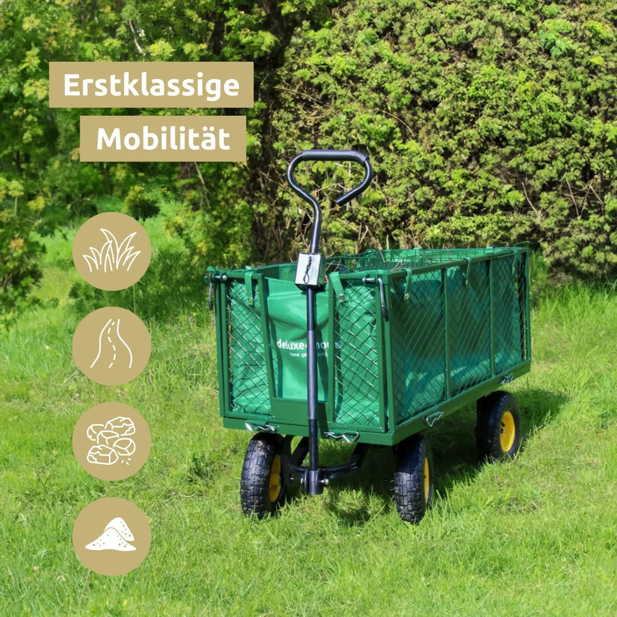 Bollerwagen | Transportwagen inkl. Handschuhe – Bild 3