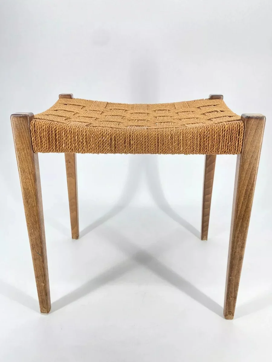Hocker von Erich Dieckmann aus Eiche, 40er Jahre